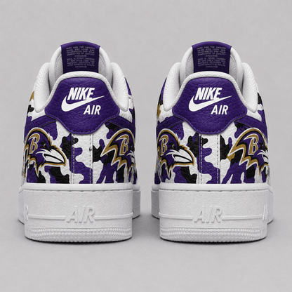 [SPECIAL OFFER] NEW CUSTOMIZED NFL28 BTR BALTIMORE RAVENS AF1 SHOES
