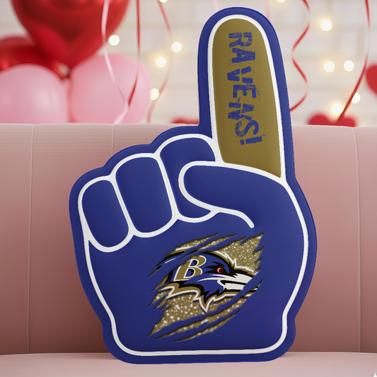 LIMITED EDITION - NEW CUSTOMIZED NFL28 BTR BALTIMORE RAVENS 3D BODY PILLOW