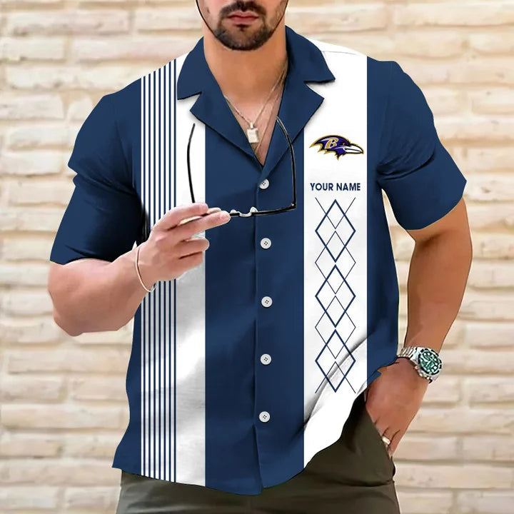LIMITED EDITION - NEW CUSTOMIZED NFL28 BTR BALTIMORE RAVENS HAWAIIAN SHIRT