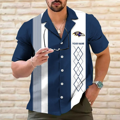 LIMITED EDITION - NEW CUSTOMIZED NFL28 BTR BALTIMORE RAVENS HAWAIIAN SHIRT