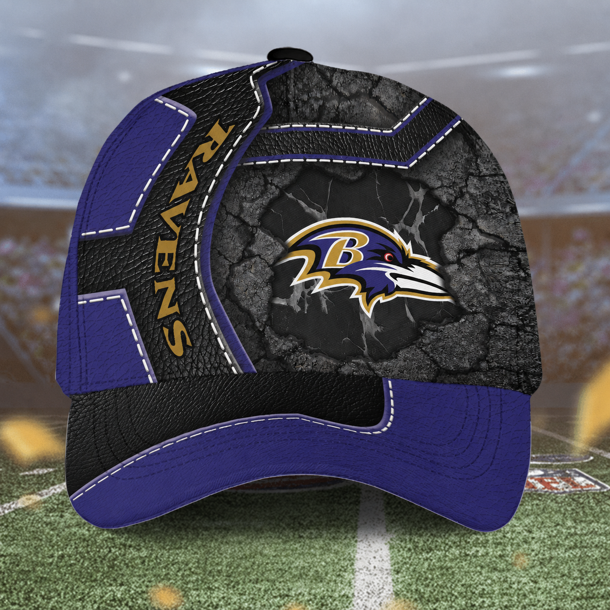 LIMITED EDITON - NEW CUSTOMIZED NFL28 BTR BALTIMORE RAVENS CLASSIC CAP