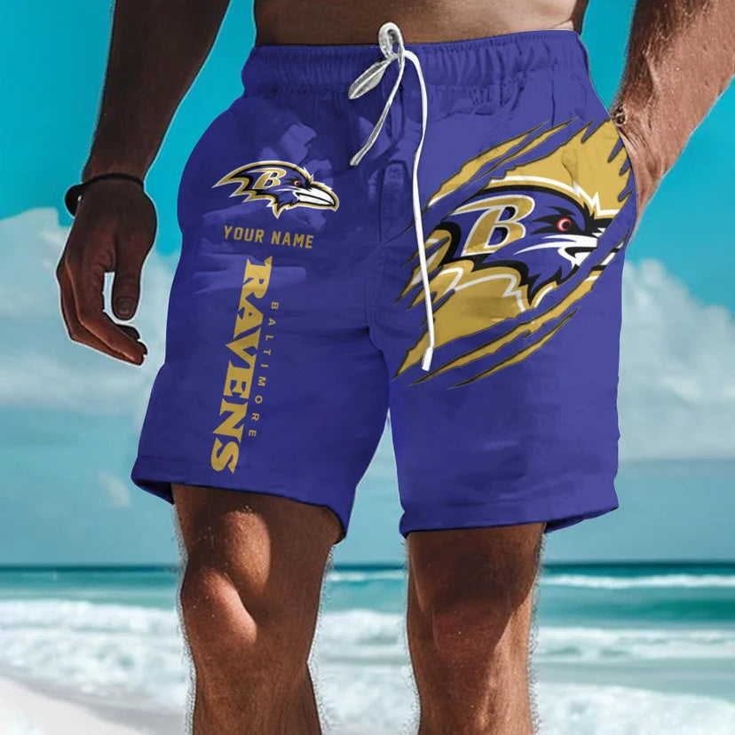 LIMITED EDITION - NEW PREMIUM NFL28 BT RAVENS SHORT PANTS