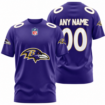 LIMITED EDITION - NEW CUSTOMIZED NFL28 BTR BALTIMORE RAVENS T-SHIRT, POLO SHIRT, ZIP POLO SHIRT, SWEATSHIRT, HOODIE & ZIP HOODIE