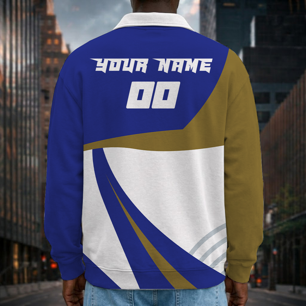 [SPECIAL OFFER] NEW CUSTOMIZED NFL28 BTR BALTIMORE RAVENS LONG SLEEVE POLO SHIRT