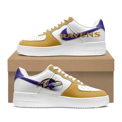 [SPECIAL OFFER] NEW CUSTOMIZED NFL28 BTR BALTIMORE RAVENS AF1 SHOES