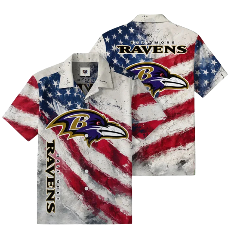 LIMITED EDITION - NEW CUSTOMIZED NFL28 BTR BALTIMORE RAVENS UNISEX HAWAIIAN SHIRT
