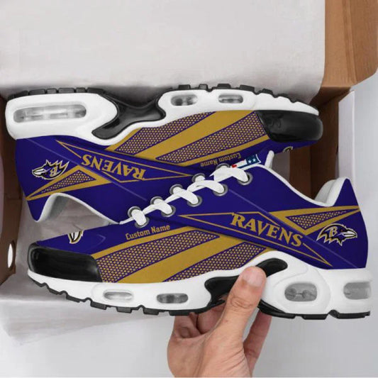 LIMITED EDITION - NEW CUSTOMIZED NFL28 BTR BALTIMORE RAVENS AIR MAX PLUS SNEAKERS