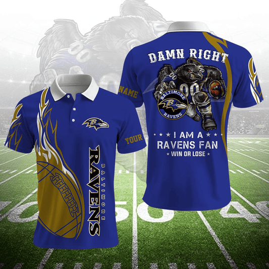LIMITED EDITION - NEW CUSTOMIZED NFL28 BTR BALTIMORE RAVENS UNISEX T-SHIRT, POLO, HOODIE & JACKETS