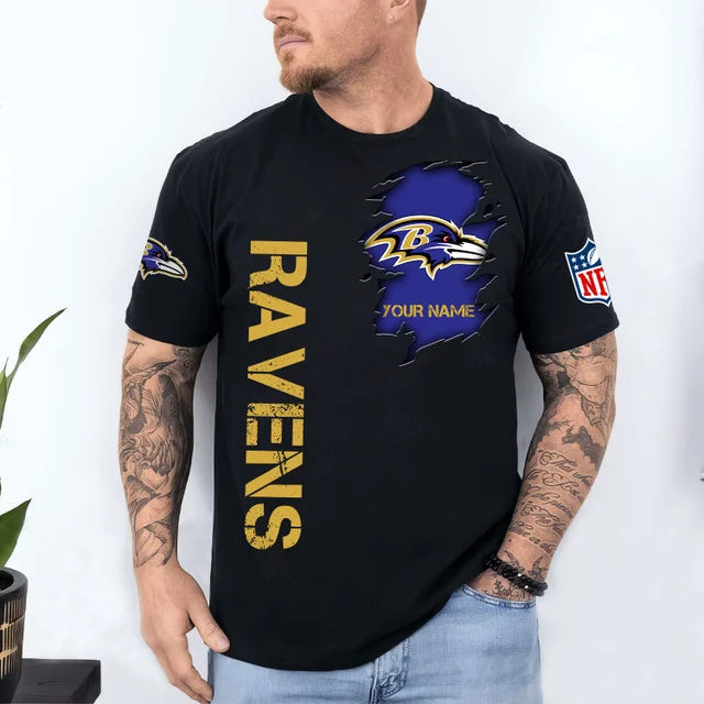 LIMITED EDITION - NEW CUSTOMIZED NFL28 BT RAVENS UNISEX T-SHIRT, SWEATSHIRT, HOODIE & ZIP HOODIE