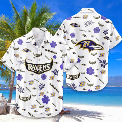 LIMITED EDITION - NEW CUSTOMIZED NFL28 BTR BALTIMORE RAVENS UNISEX HAWAIIAN SHIRT