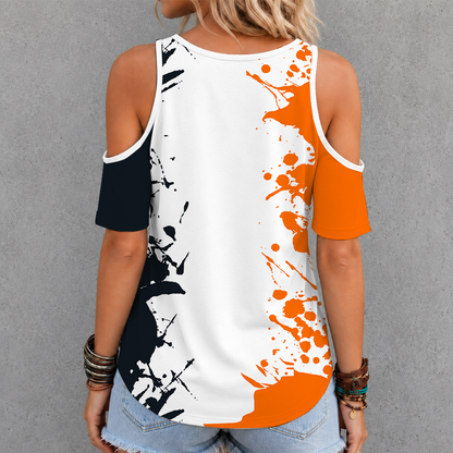 [FAN EXCLUSIVE] NEW CUSTOMIZED MLS28 HDF HOUSTON DYNAMO FC CRISS CROSS V-NECK TOP