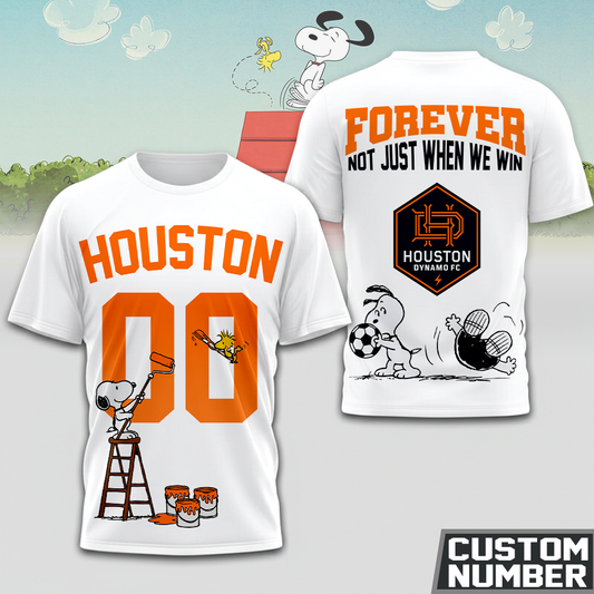 ENDING TODAY - NEW CUSTOMIZED MLS28 HDF HOUSTON DYNAMO FC x SNOOPY HOODIE, T-SHIRTS, ZIP HOODIE, SWEATSHIRTS & POLO