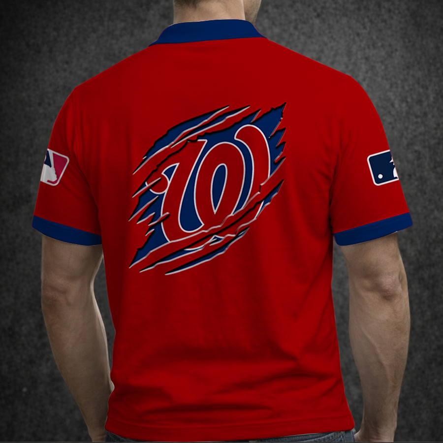 [FLASH SALE] NEW CUSTOMIZED MLB28 WNS WASHINGTON NATIONALS POLO SHIRT