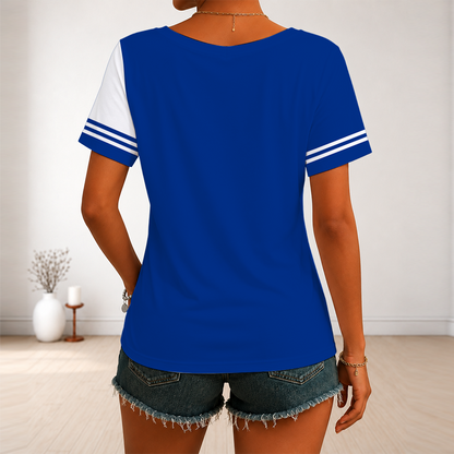 [SUPER SALE] NEW CUSTOMIZED NHL28 BFS BUFFALO SABRES V-NECK FEMALE SHIRT