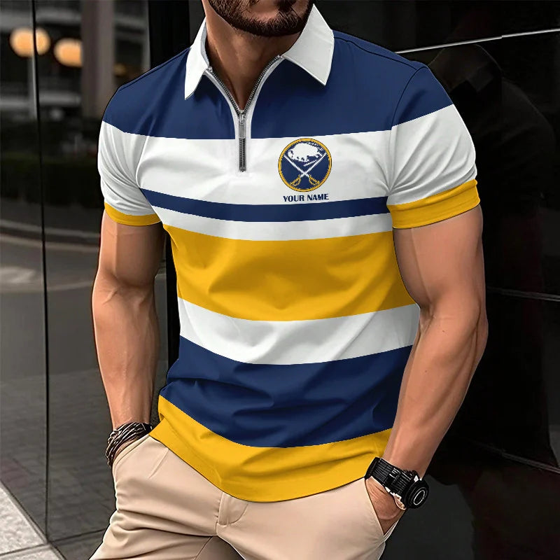 EXCLUSIVE EDITION - NEW CUSTOMIZED NHL28 BFS BUFFALO SABRES POLO SHIRT, ZIP POLO SHIRT & T-SHIRTS