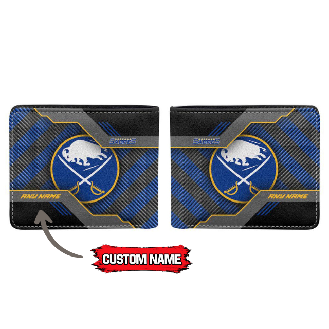 VIRAL EDITION - NEW CUSTOMIZED NHL28 BFS BUFFALO SABRES LEATHER WALLET