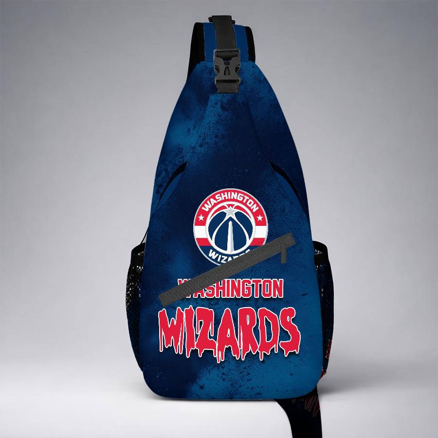 [HOT DEAL]  NEW CUSTOMIZED NBA28 WWI WASHINGTON WIZARDS SLING BAG