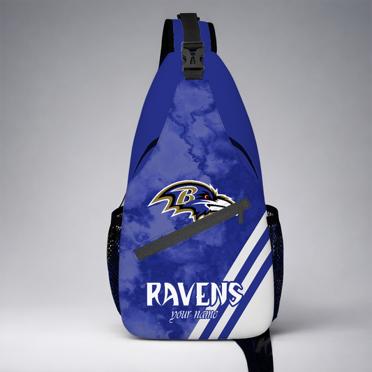 [SPECIAL OFFER] NEW CUSTOMIZED NFL28 BTR BALTIMORE RAVENS SLING BAG