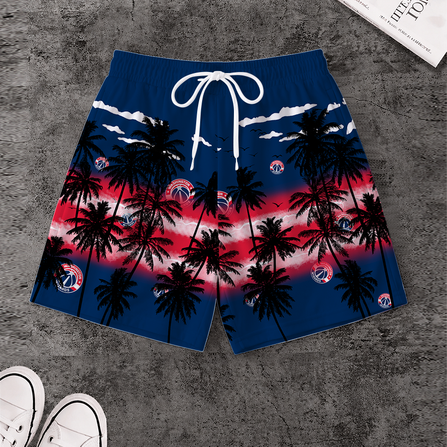 LIMITED EDITION - NEW CUSTOMIZED NBA28 WWI WASHINGTON WIZARDS SHORT PANTS
