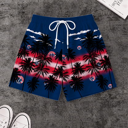LIMITED EDITION - NEW CUSTOMIZED NBA28 WWI WASHINGTON WIZARDS SHORT PANTS