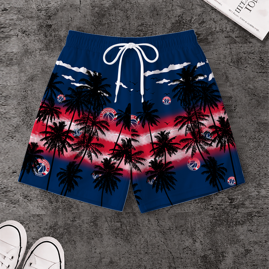 LIMITED EDITION - NEW CUSTOMIZED NBA28 WWI WASHINGTON WIZARDS SHORT PANTS