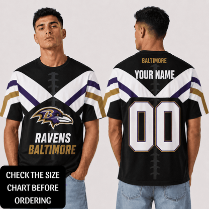 VIRAL EDITION - NEW CUSTOMIZED NFL28 BTR BALTIMORE RAVENS T-SHIRT, POLO SHIRT, ZIP POLO SHIRT, HOODIE, ZIP HOODIE & SWEATSHIRT