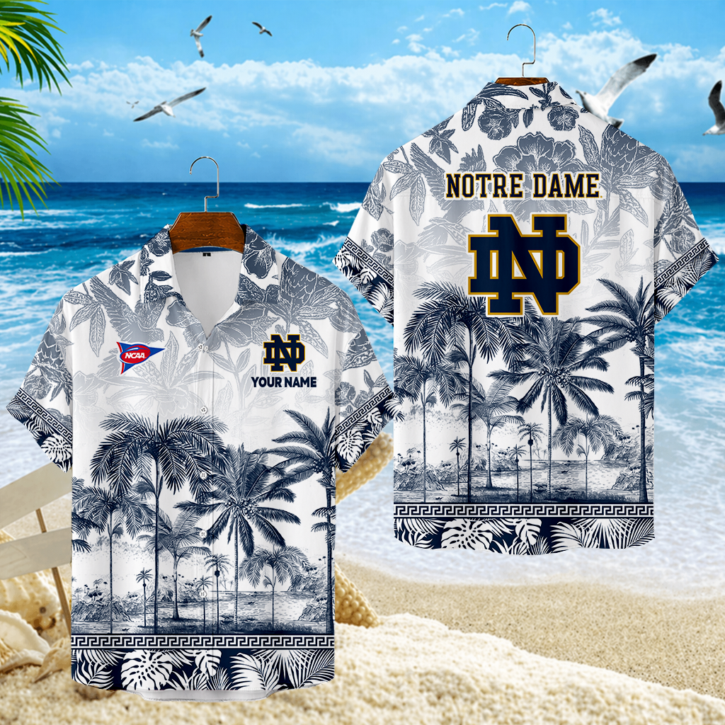 LIMITED EDITION - NEW CUSTOMIZED FBS28 NFI NOTRE DAME FIGHTING IRISH UNISEX HAWAIIAN SHIRT