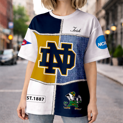 VIRAL EDITION - NEW CUSTOMIZED NCAA FBS28 NFI ND FIGHTING IRISH HOODIE, T-SHIRTS, ZIP HOODIE, SWEATSHIRTS & POLO SHIRT