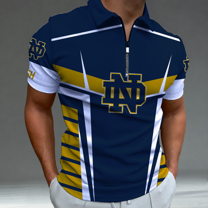 [FAN FAVORITE] NEW CUSTOMIZED NCAA FBS28 NFI NOTRE DAME FIGHTING IRISH POLO SHIRT