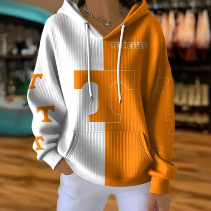 [FAN FAVORITE] NEW CUSTOMIZED NCAA MAM28 TNV TENNESSEE VOLUNTEERS STRAPPY RIBBED HOODIE & SWEATSHIRT