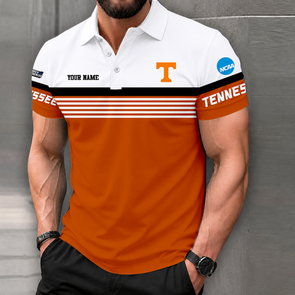LIMITED EDITION - NEW CUSTOMIZED NCAA MAM28 TNV TENNESSEE VOLUNTEERS POLO SHIRT