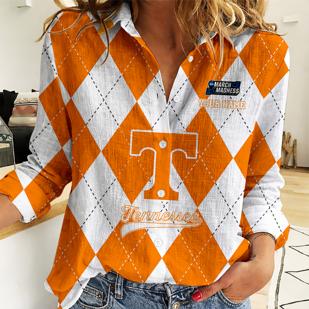 LIMITED DROP - NEW CUSTOMIZED | NCAA MAM28 TNV TN VOLUNTEERS WOMEN CASUAL SHIRT FOR FAN