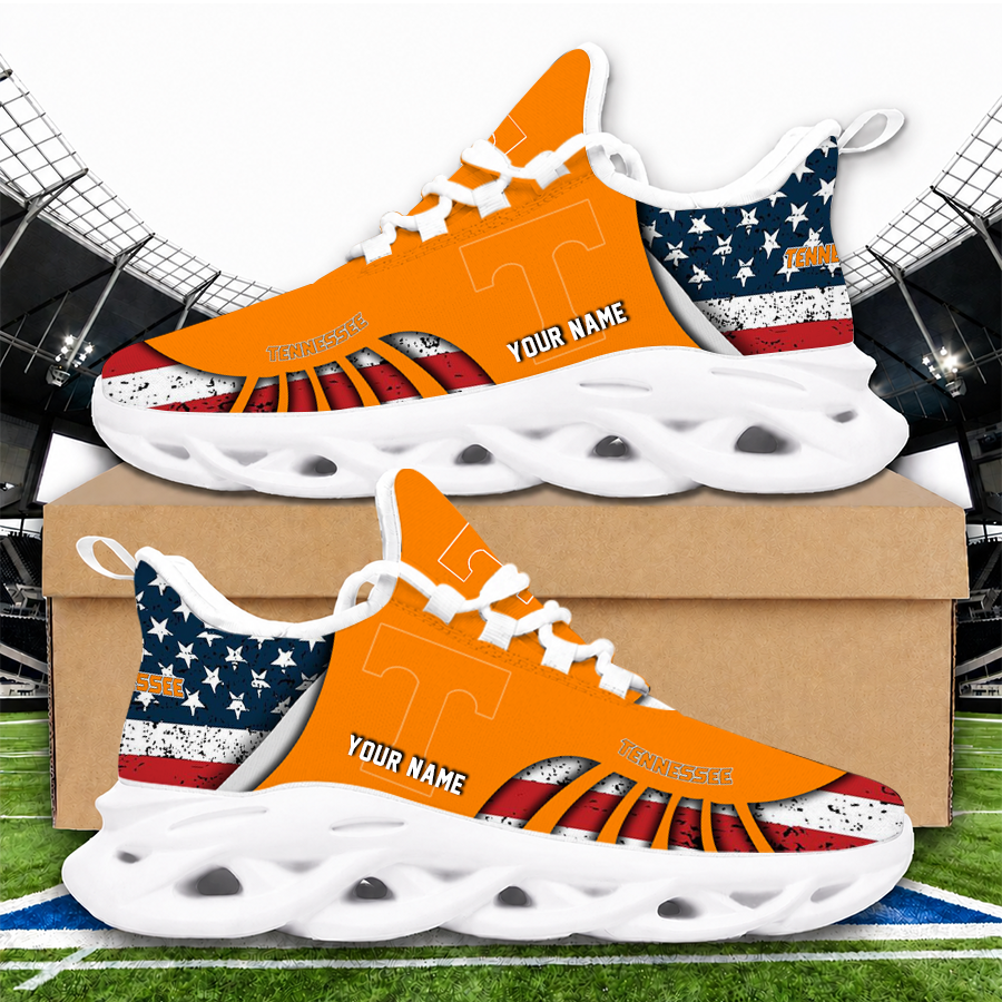 [FAN FAVORITE] NEW CUSTOMIZED NCAA MAM28 TNV TENNESSEE VOLUNTEERS STRAPPY UNISEX CLUNKY SNEAKERS