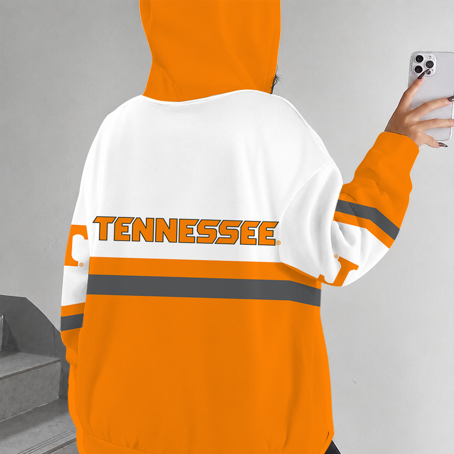 [FAN FAVORITE] NEW CUSTOMIZED NCAA MAM28 TNV TENNESSEE VOLUNTEERS STRAPPY ZIP HOODIE
