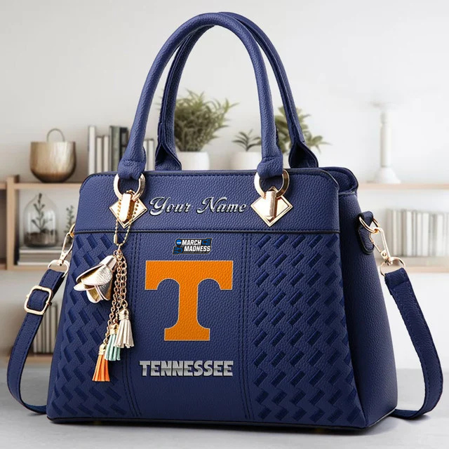 LIMITED EDITION - NEW CUSTOMIZED NCAA MAM28 TNV TENNESSEE VOLUNTEERS ZIP HANDBAG MULTICOLOR