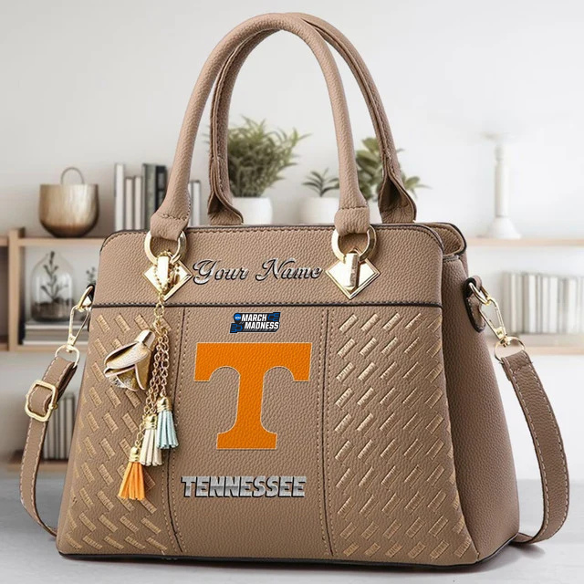 LIMITED EDITION - NEW CUSTOMIZED NCAA MAM28 TNV TENNESSEE VOLUNTEERS ZIP HANDBAG MULTICOLOR