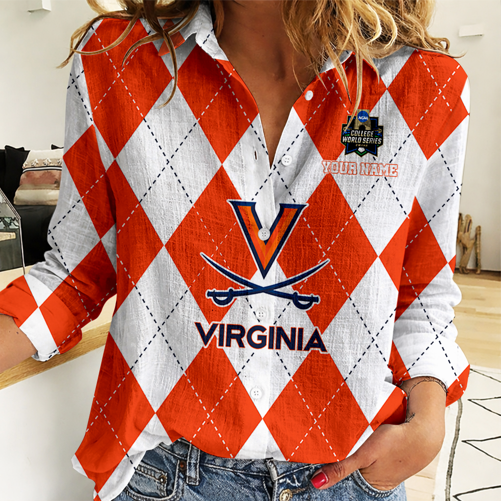 LIMITED DROP - NEW CUSTOMIZED | NCAA CWS28 VIC VI CAVALIERS WOMEN CASUAL SHIRT FOR FAN