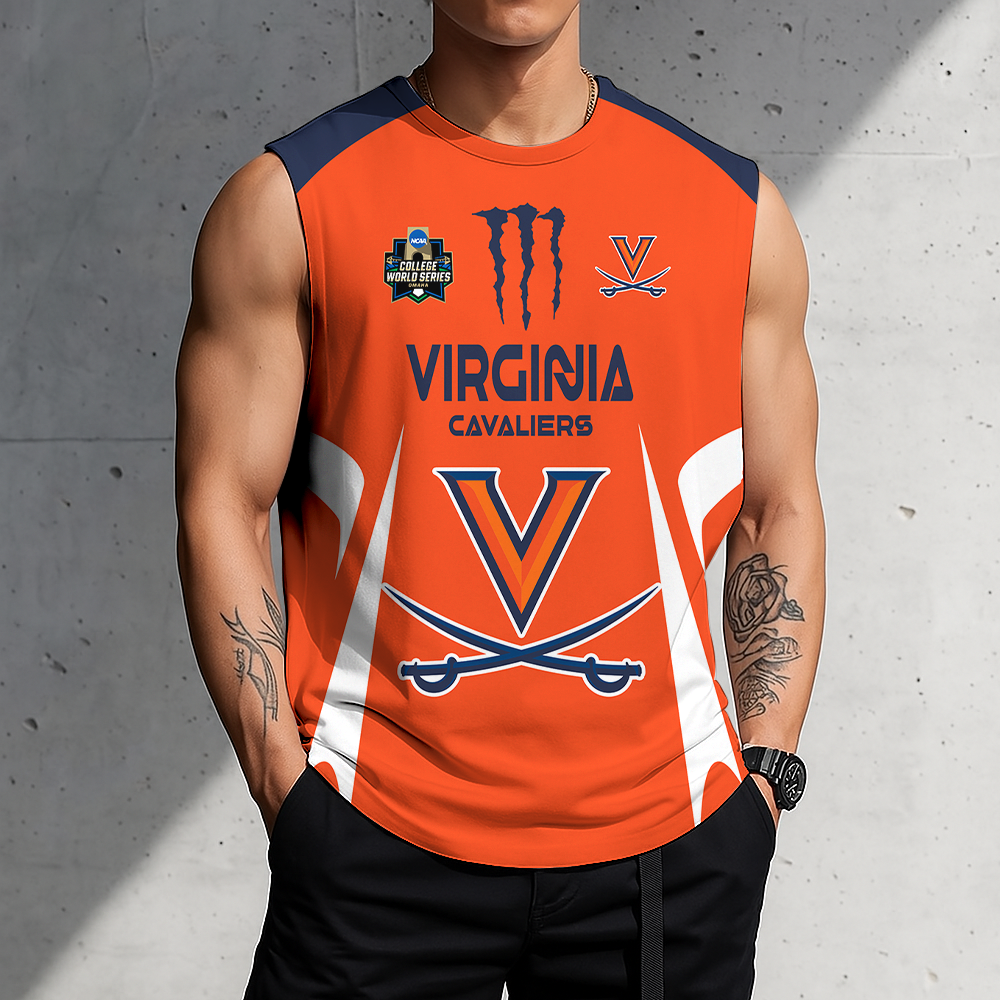LIMITED DROP - NEW CUSTOMIZED | NCAA CWS28 VIC VI CAVALIERS MEN'S GYM SHIRT