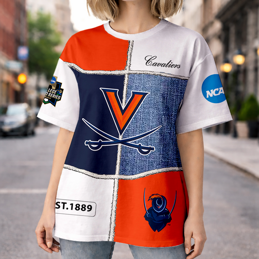 LIMITED EDITION - NEW CUSTOMIZED NCAA CWS28 VIC VIRGINIA CAVALIERS HOODIE, T-SHIRTS, ZIP HOODIE, SWEATSHIRTS & POLO SHIRT