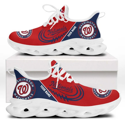 LIMITED EDITION - NEW CUSTOMIZED MLB28 WNS WASHINGTON NATIONALS PREMIUM CLUNKY SNEAKERS