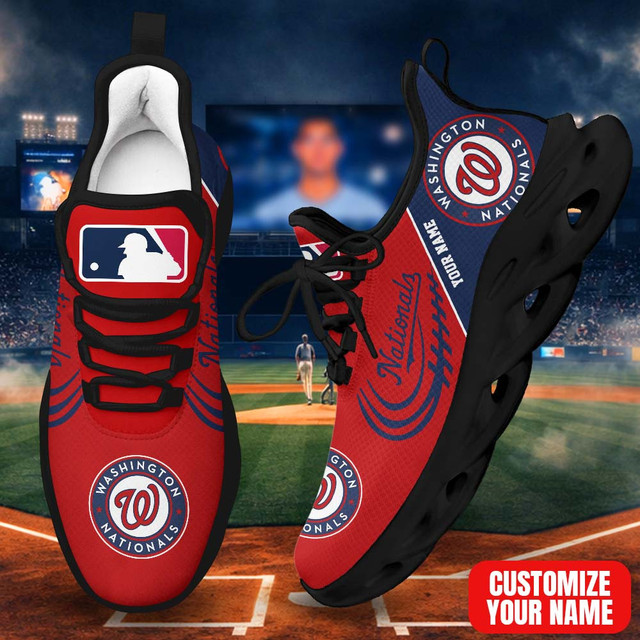 LIMITED EDITION - NEW CUSTOMIZED MLB28 WNS WASHINGTON NATIONALS PREMIUM CLUNKY SNEAKERS