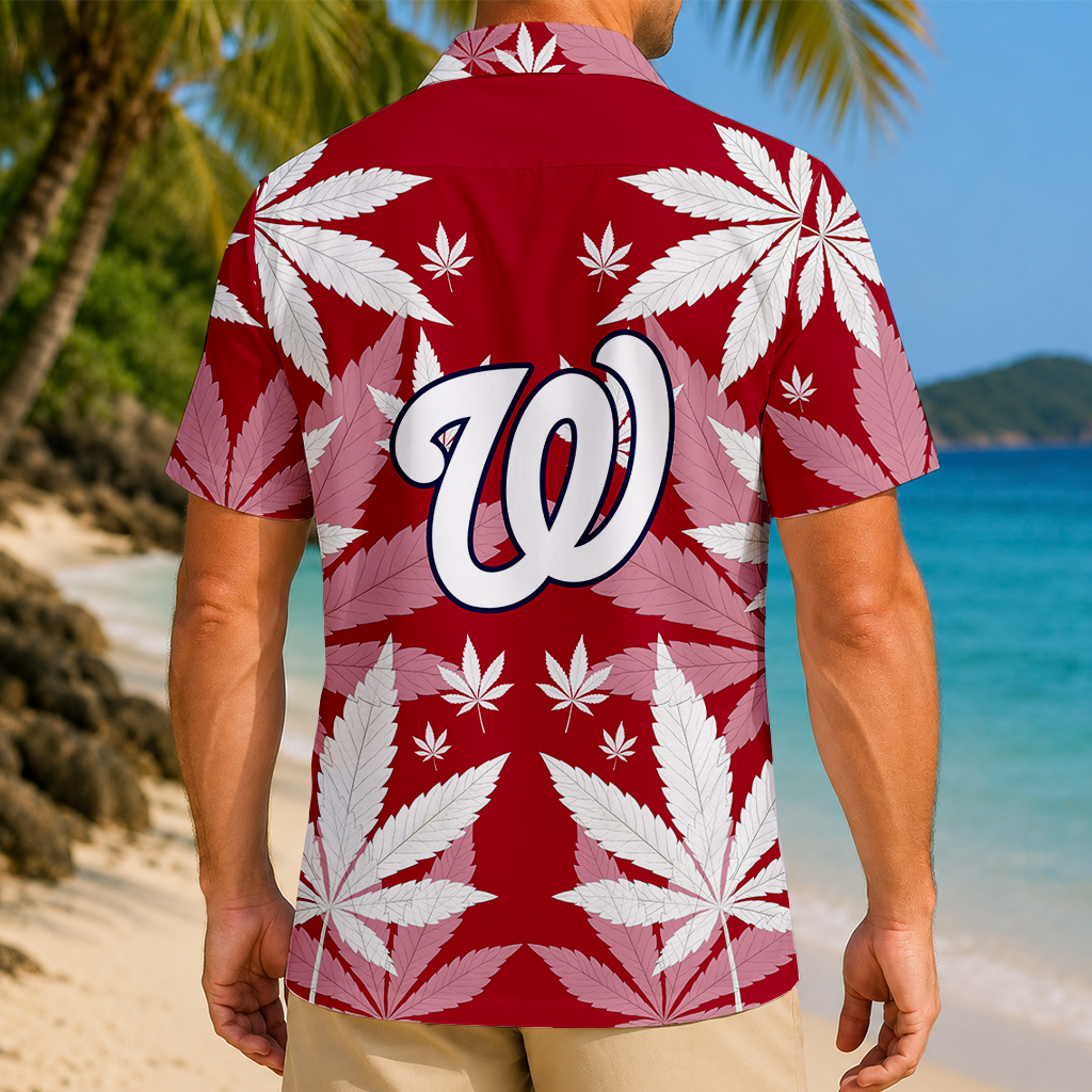 LIMITED EDITION - NEW CUSTOMIZED MLB28 WNS WASHINGTON NATIONALS UNISEX HAWAIIAN SHIRT