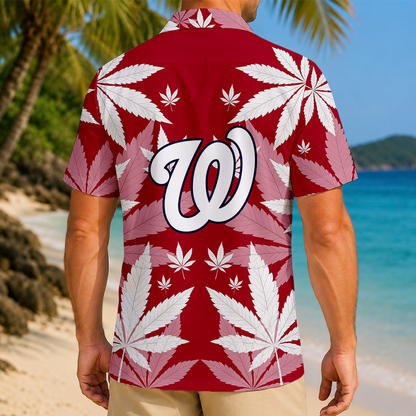 LIMITED EDITION - NEW CUSTOMIZED MLB28 WNS WASHINGTON NATIONALS UNISEX HAWAIIAN SHIRT