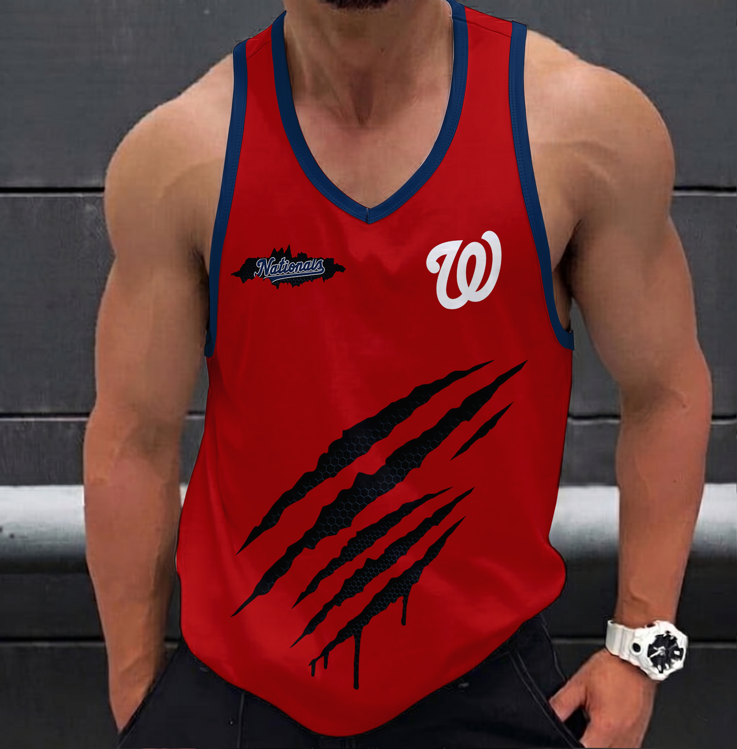 VIRAL EDITION - NEW CUSTOMIZED MLB28 WASHINGTON NATIONALS UNISEX TANK TOP