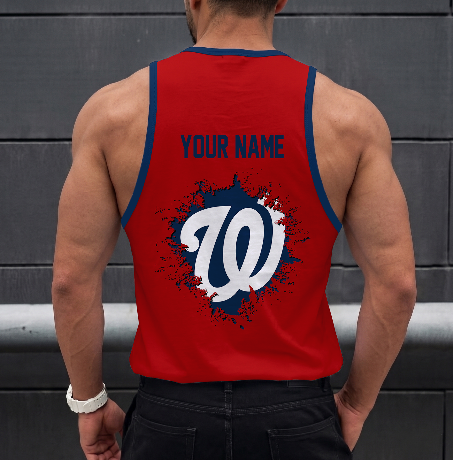 VIRAL EDITION - NEW CUSTOMIZED MLB28 WASHINGTON NATIONALS UNISEX TANK TOP