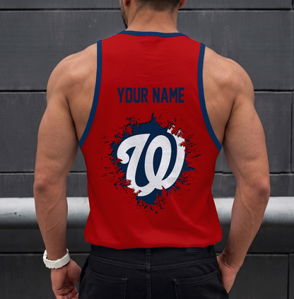 VIRAL EDITION - NEW CUSTOMIZED MLB28 WASHINGTON NATIONALS UNISEX TANK TOP
