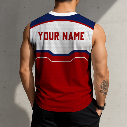 LIMITED EDITION - NEW CUSTOMIZED MLB28 WNS WASHINGTON NATIONALS MEN'S GYM SHIRT