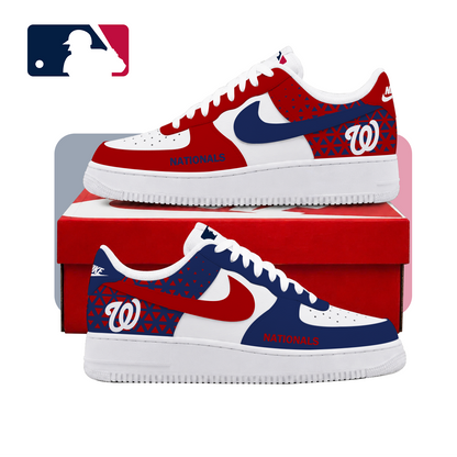 VIRAL EDITION - NEW CUSTOMIZED MLB28 WNS WASHINGTON NATIONALS AF1 SHOES