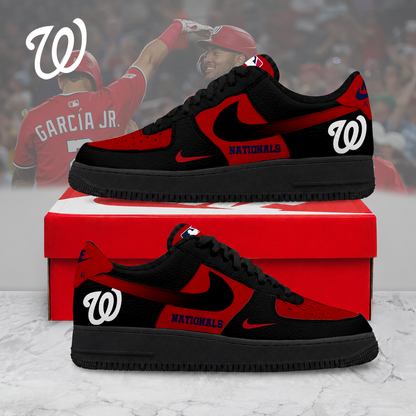 MEGA SALE - NEW CUSTOMIZED MLB28 WNS WASHINGTON NATIONALS AF1 SHOES