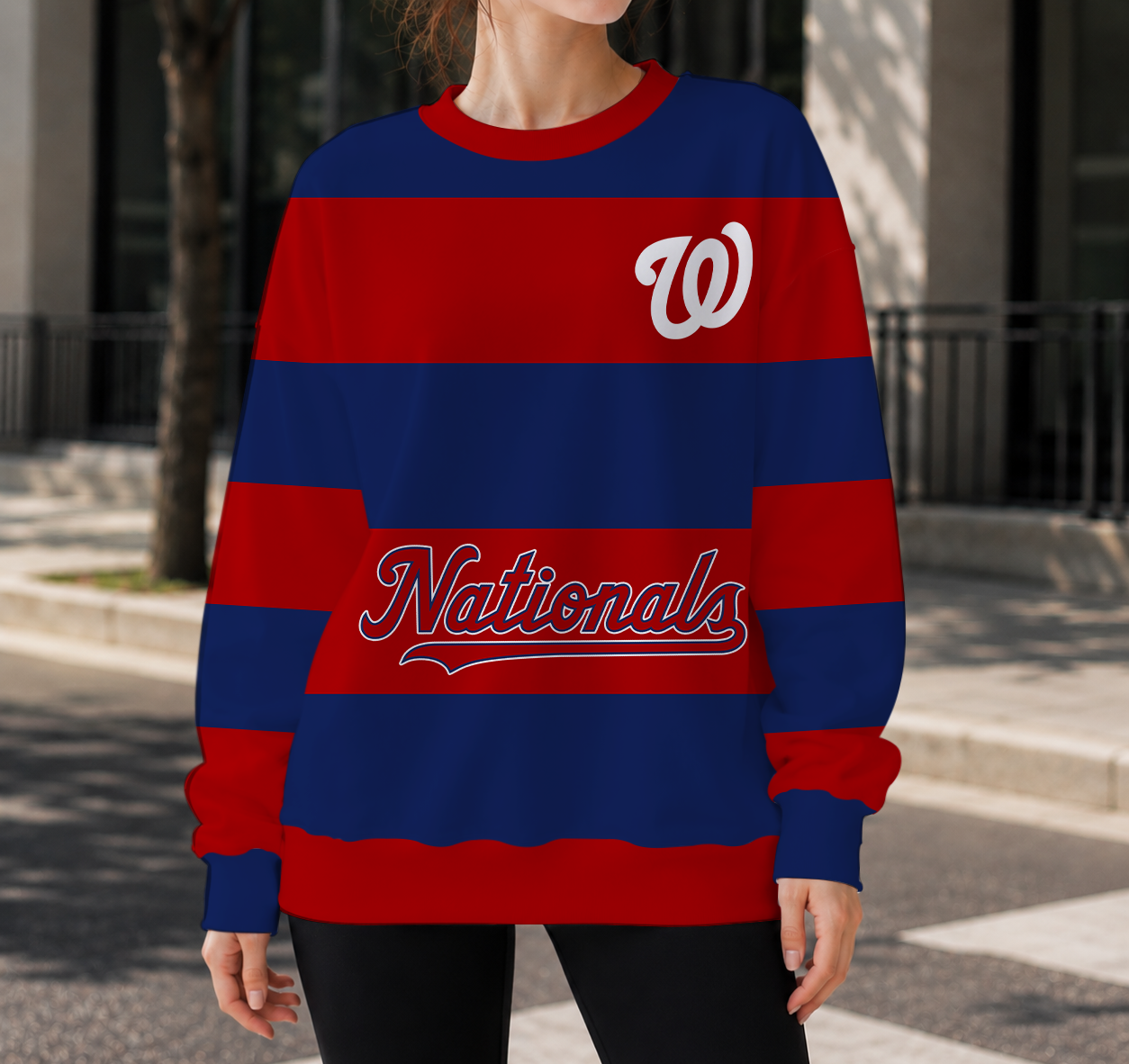 LIMITED EDITION - NEW CUSTOMIZED MLB28 WNS WASHINGTON NATIONALS UNISEX SWEATSHIRT